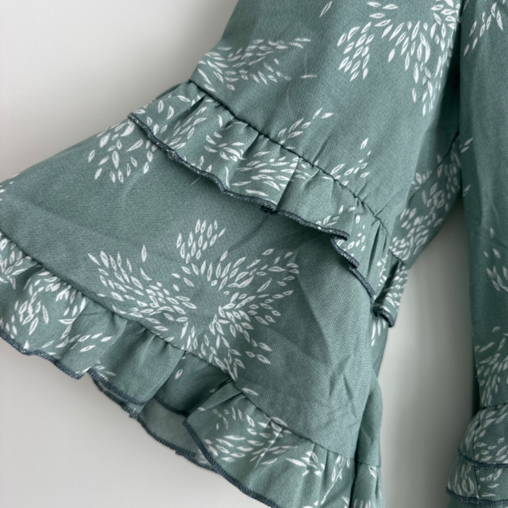 ASOS Sage Green Ruffle Dress - Picture 4 of 4